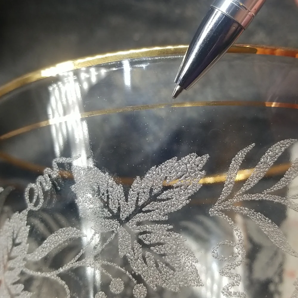 Bartlett Collins Golden Grape Ice Bucket with Gold Cage Holder